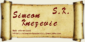 Simeon Knežević vizit kartica